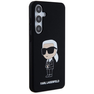 Karl Lagerfeld silikonové pouzdro Ikonik pro Samsung Galaxy S24+ - černé