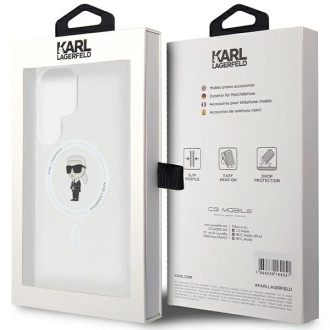 Karl Lagerfeld IML Ikonik MagSafe pouzdro pro Samsung Galaxy S23 Ultra - průhledné