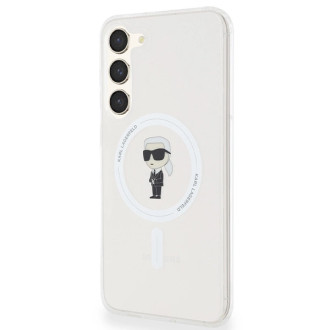 Karl Lagerfeld IML Ikonik MagSafe pouzdro pro Samsung Galaxy S23+ - průhledné