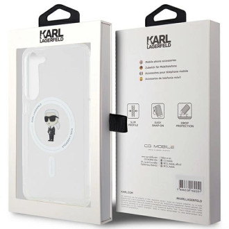 Karl Lagerfeld IML Ikonik MagSafe pouzdro pro Samsung Galaxy S23+ - průhledné