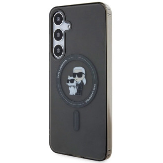 Karl Lagerfeld IML Karl&amp;Choupette Glitter MagSafe pouzdro pro Samsung Galaxy S24+ - černé