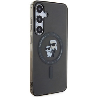 Karl Lagerfeld IML Karl&amp;Choupette Glitter MagSafe pouzdro pro Samsung Galaxy S24+ - černé