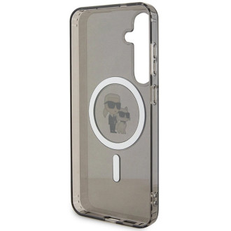 Karl Lagerfeld IML Karl&amp;Choupette Glitter MagSafe pouzdro pro Samsung Galaxy S24+ - černé
