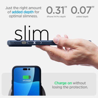 Spigen LIQUID AIR IPHONE 14 PRO NAVY BLUE