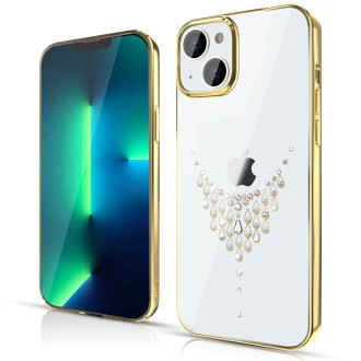 Kingxbar Sky Series luxury case with Swarovski crystals for iPhone 13 Pro gold (Dew)