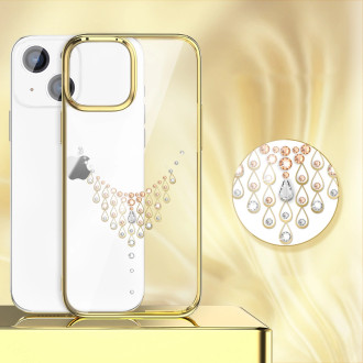 Kingxbar Sky Series luxury case with Swarovski crystals for iPhone 13 Pro gold (Dew)