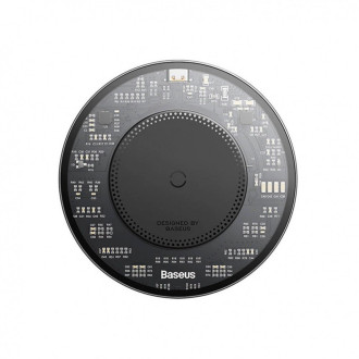 Baseus BS-W530 15W indukční nabíječka + USB C kabel - USB C 24W 1m - černá