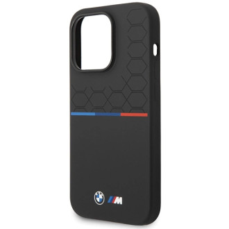 Pouzdro BMW M Silicone Pattern pro iPhone 14 Pro Max - černé