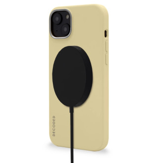Dekódované silikonové pouzdro s MagSafe pro iPhone 14 Plus - žluté