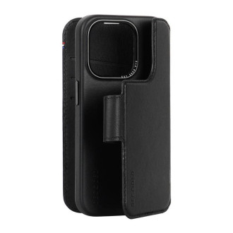 Dekódovaná odnímatelná peněženka – ochranné kožené pouzdro kompatibilní s MagSafe pro iPhone 15 Pro (černé)
