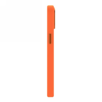 Dekódované kožené pouzdro s MagSafe pro iPhone 15 - oranžové