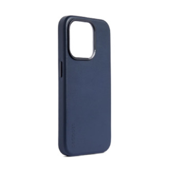 Dekódované kožené pouzdro s MagSafe pro iPhone 15 Pro Max - modré