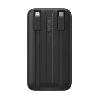 Powerbanka Baseus Comet Series s displejem 10000mAh 22,5W - černá + USB-A / USB-C kabel