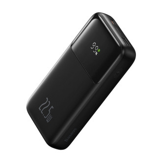 Powerbanka Baseus Comet Series s displejem 10000mAh 22,5W - černá + USB-A / USB-C kabel