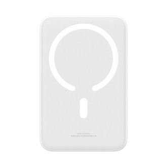 Powerbanka Baseus Magnetic Mini 20000 mAh 20W - bílá + USB-C / USB-C kabel