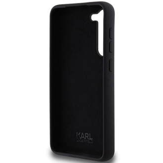 Karl Lagerfeld silikonové pouzdro Choupette Metal Pin pro Samsung Galaxy S23+ - černé