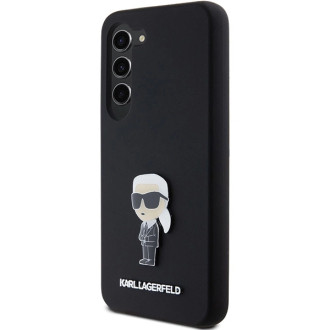 Karl Lagerfeld silikonové pouzdro Ikonik Metal Pin pro Samsung Galaxy S23+ - černé