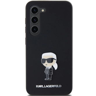 Karl Lagerfeld silikonové pouzdro Ikonik Metal Pin pro Samsung Galaxy S23+ - černé