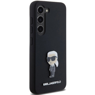Karl Lagerfeld silikonové pouzdro Ikonik Metal Pin pro Samsung Galaxy S23+ - černé