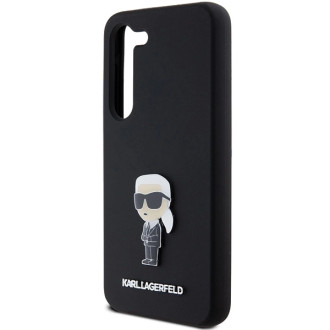 Karl Lagerfeld silikonové pouzdro Ikonik Metal Pin pro Samsung Galaxy S23+ - černé