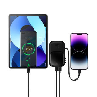 Powerbanka 10000mAh 20W Baseus Qpow Pro Overseas Edition + kabel USB C 3A – černý