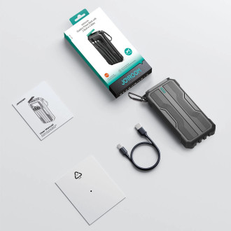 Powerbanka 10000mAh Joyroom JR-L016 s vestavěnými kabely USB-C/micro USB/ Lightning – černá