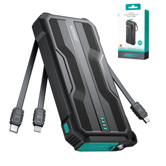 Powerbanka 10000mAh Joyroom JR-L016 s vestavěnými kabely USB-C/micro USB/ Lightning – černá