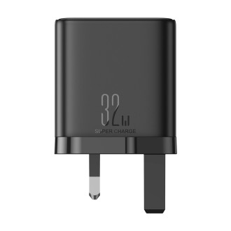 Rychlá nabíječka Joyroom JR-TCF10 2x USB-C USB-A 32W (britská zástrčka) - černá