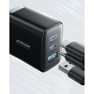 Rychlá nabíječka Joyroom JR-TCF10 2x USB-C USB-A 32W (britská zástrčka) - černá