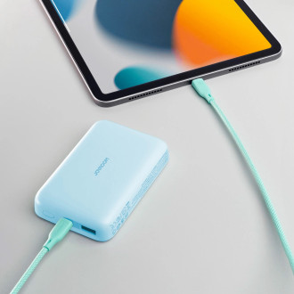 Joyroom JR-W020 20W 10000mAh MagSafe Powerbanka + USB-A - USB-C 0,25m kabel - světle modrá
