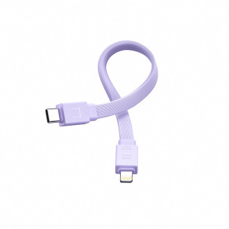 Powerbanka Joyroom JR-PBM01 magnetická 10000mAh 20W se stojánkem + Lightning kabel - USB-C - fialová