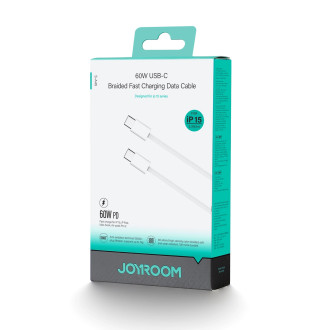 Joyroom S-A45 Ben Series USB-C / USB-C 60W kabel 1 m - bílý