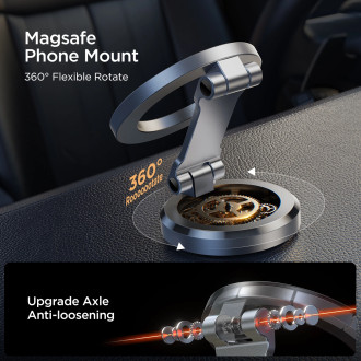Skládací magnetický držák telefonu na palubní desku do auta Joyroom JR-ZS403 – černý