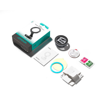 Joyroom JR-ZS403 skládací magnetický držák telefonu do auta na palubní desku - šedý