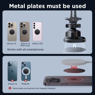 Magnetický držák autotelefonu Joyroom JR-ZS400 na palubní desku - černý