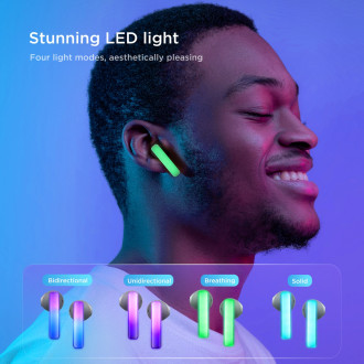 Bezdrátová sluchátka řady TWS Joyroom JR-TC1 IceLens s LED osvětlením – bílá