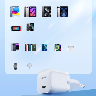 Mini nabíječka USB C 20W PD Joyroom JR-TCF02 - Bílý