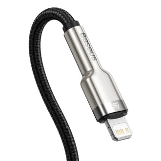 Baseus Cafule Kovový datový kabel USB Typ C - Lightning 20 W Napájení 1 m černý (CATLJK-A01)