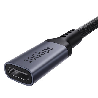 Baseus 10Gbps prodlužovací kabel 0,5m černý