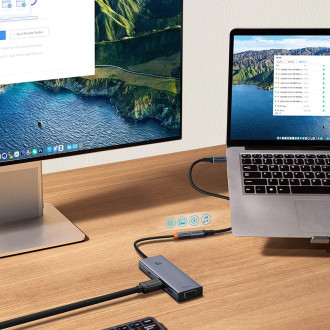 Baseus 10Gbps prodlužovací kabel 0,5m černý