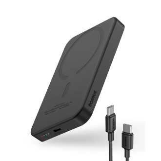 Baseus mini power banka 5000mAh 20W + USB-C kabel (20V/3A) - černý