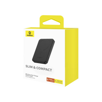 Baseus mini power banka 5000mAh 20W + USB-C kabel (20V/3A) - černý