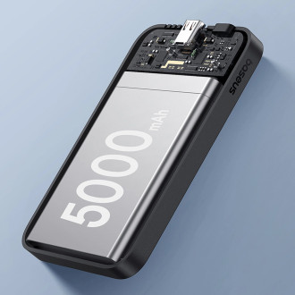 Baseus mini power banka 5000mAh 20W + USB-C kabel (20V/3A) - černý