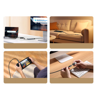 Baseus High Definition Series USB-C (samec) / USB-C (samice) 10Gb/s kabel 1m - černý