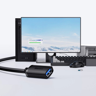 USB 3.0 prodlužovací kabel 0,5m Baseus AirJoy Series - černý