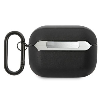 Kožené pouzdro AMG Big Logo pro AirPods Pro - černé