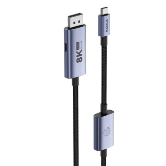 Baseus High Definition Series BS-OH139 USB-C / DP 8K PD 100W 1,5m kabel – černý