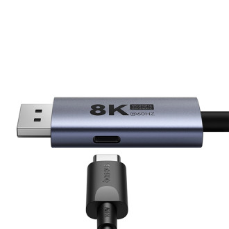 Baseus High Definition Series BS-OH139 USB-C / DP 8K PD 100W 1,5m kabel – černý