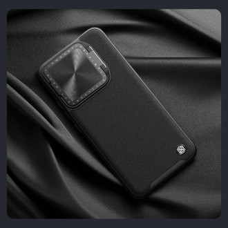Kožené magnetické pouzdro Nillkin CamShield Prop pro Xiaomi 14 Pro - černé