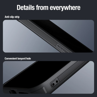 Kožené magnetické pouzdro Nillkin CamShield Prop pro Xiaomi 14 Pro - černé